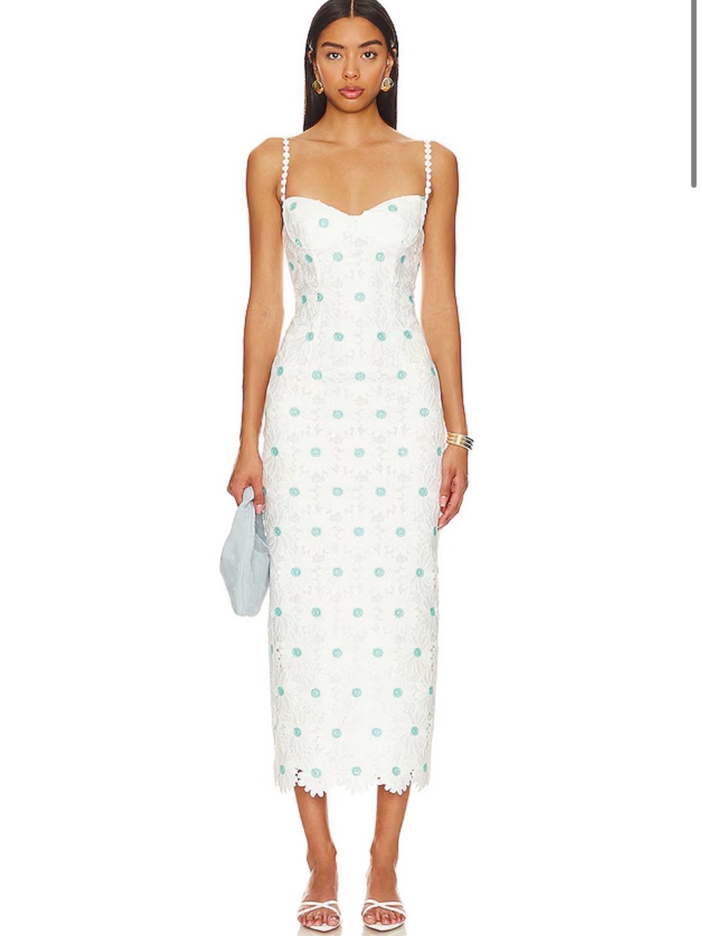 SAYLOR Calibria Midi Dress in White